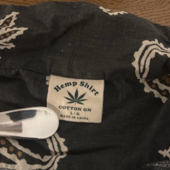 Hemp Shirt Connor Casual Button Down Short Sleeve - Picture 4 of 6